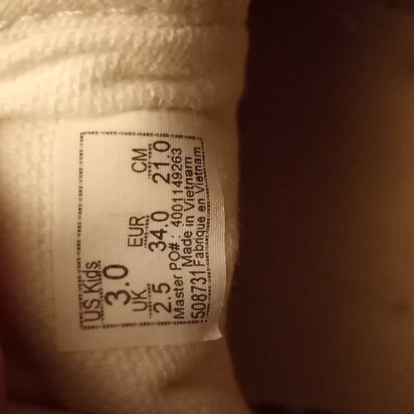 VANS Girls Iridescent Glitter Sneakers Size 3 - Picture 6 of 7